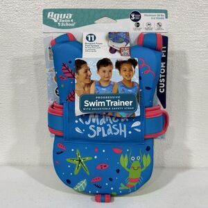 Aqua Swim School Progressive Swim Trainer Level 3 Vest 3-5 Yrs Max 38lbs NEW
